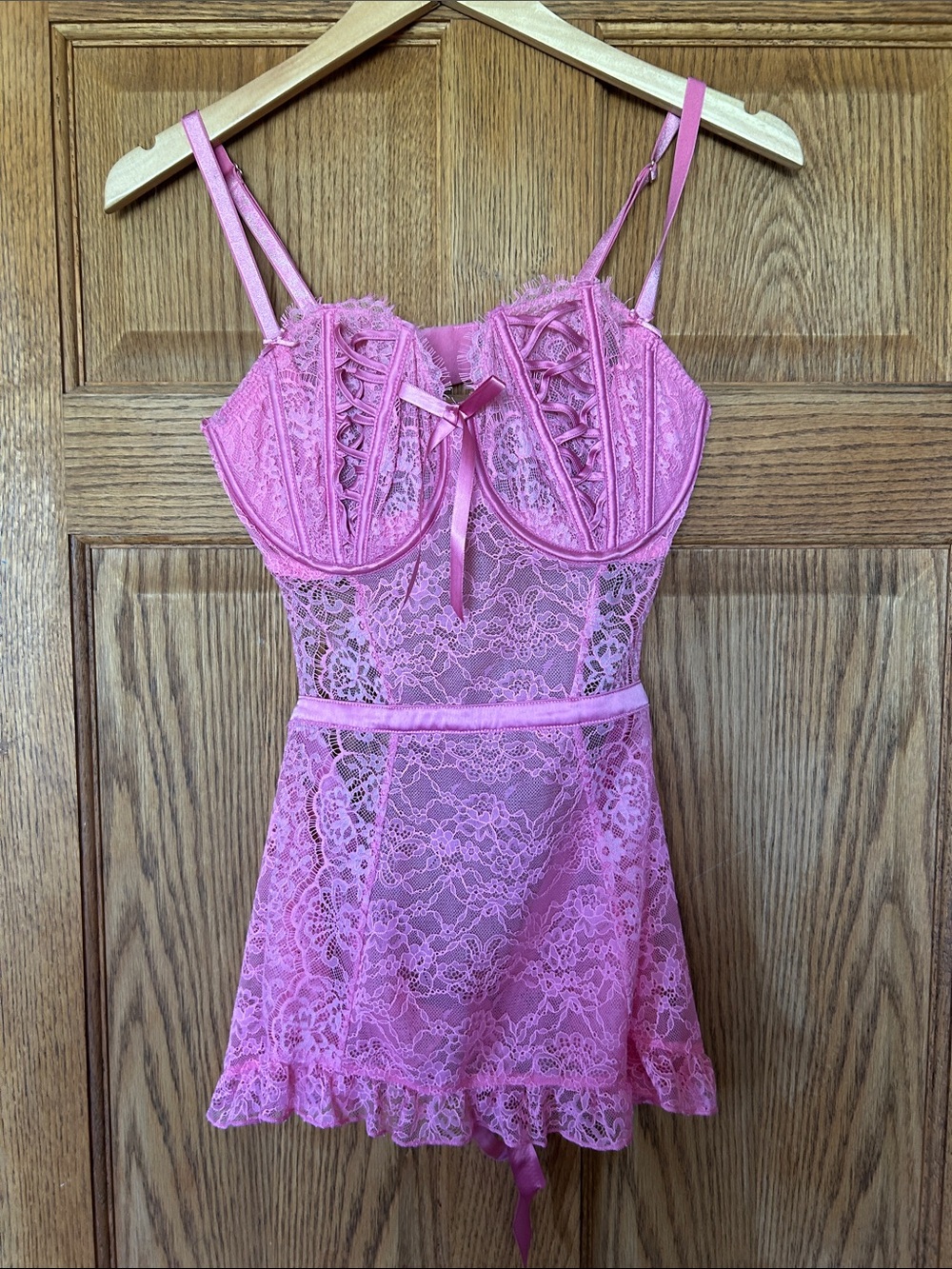 Victoria's Secret Pink Lace Babydoll Chemise